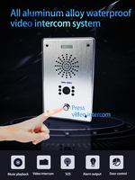 Système d'interphone vidéo et audio réseau LAN + Internet + 4G + WIFI + POE pour banques, écoles, tunnels