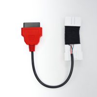 Cable Adaptador de Diagnóstico OBDII Tesla de 26 Pines a Doble OBD2 de 16 Pines J1962, Rojo y Negro, para Modelos S, X, 3 y Y
