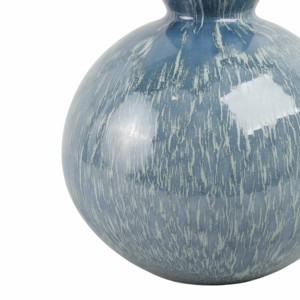 Vaso in ceramica a forma di zucca con smalto blu, decorazione moderna per soggiorno, camera da letto, arredamento per la casa - Product Image 5