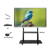 Tableau interactif intelligent pour réunions de bureau, écran tactile 4K, système double Android/Windows, 55/65 pouces, nouveau style