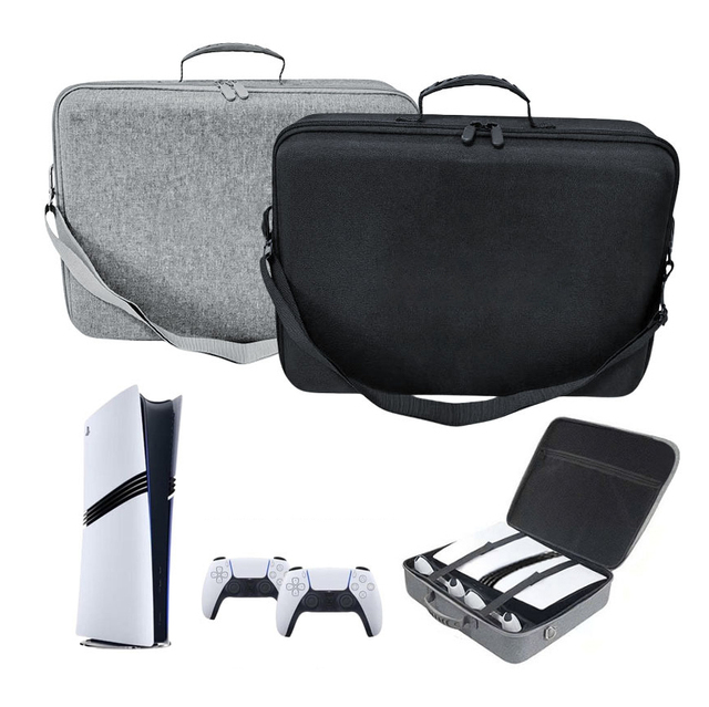 New PlayStation 5 Pro Storage Case Portable Accessory Storage Bag Shell EVA Shockproof and Anti-fall Storage Box for Ps5 Pro