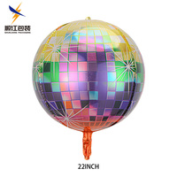 Offre Spéciale 10in 18in 22in 32 pouces 4D fête mariage décor gonflable feuille miroir Disco boule ballons en aluminium feuille ballons