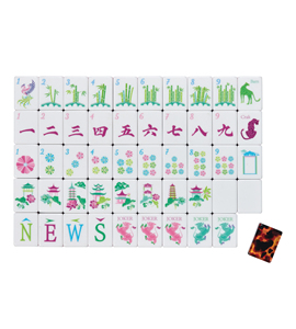 Tessere Personalizzate per Mahjong Americano a 4 Strati, 160 Tessere in Plastica con Design Leopardato Rosso e Stampa Tartaruga, <span class=keywords><strong>Idee</strong></span> Regalo di Lusso - Product Image 2