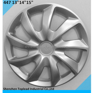 <span class=keywords><strong>Enjoliveur</strong></span> de roue de voiture deux couleurs 13 14 15 pouces noir et argent enjoliveurs de volant chauffant en matériau PP ou ABS - Product Image 5