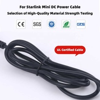 Câble d'alimentation CC Starlink Mini de Source Factory, 12-24V, USB C, prise allume-cigare, câble mâle CC, câble de données