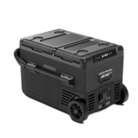 Refrigerador y Congelador de Doble Zona de 45L con Energía Solar para Camping y Uso Fuera de la Red - Funcionamiento sin Baterías, Enfriamiento de Alta Eficiencia