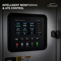 Groupe électrogène diesel silencieux 120 kW 150 kVA 200 kW 250 kVA, moteur LINGGE, triphasé 480 V 50/60 Hz, insonorisé, pour usage industriel