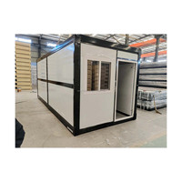 Maison modulaire portable à assemblage rapide de 20 pieds avec panneaux isolés pour logement temporaire