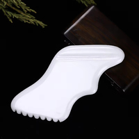 Planche de massage Guasha en jade ODM/OEM, masseur corporel et facial portable avec composants métalliques, rouleau absorbant l'huile et peigne pour le soin des yeux