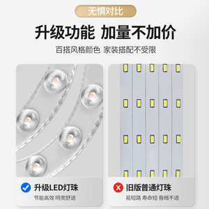 Fixed Blade <b>Fan</b> Light 52 Inch Led Ceiling <b>Fan</b> <b>With</b> Light For Living Room Bedroom Flush Mount Inverter Electric <b>Fan</b> Chandelier - Product Image 4
