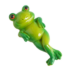 Figurine de grenouille miniature en résine, décoration de jardin, accessoire pour bonsaï et plantes succulentes, design contemporain, artisanat durable - Product Image 1