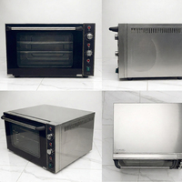 Four à pizza électrique à deux niveaux avec chauffage uniforme, réglage précis de la température, protection contre la surchauffe, porte en verre trempé, universel