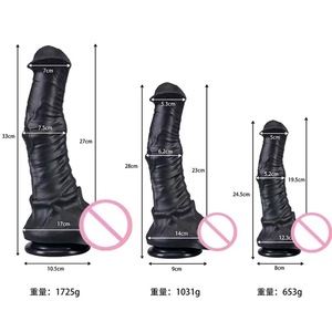 Dildo en forme de pénis de cheval Midnight Glow, Dildo animal, Dildo de grande taille, 4 couleurs disponibles, Fonctionne dans le noir, Pas besoin de lumière, Grand Dildo - Product Image 6