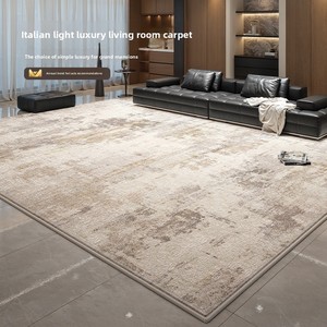 Tapis de salon italien minimaliste, luxe simple, sans lavage, nettoyable, compatible <span class=keywords><strong>aspirateur</strong></span>, pour chambre, canapé, couloir, 4m, fourrure - Product Image 2