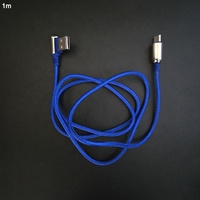 Kabel tutup 8 pin, penutup unik ios RGB Macaron warna-warni dikepang 90 derajat bentuk L USB ke 8 pin