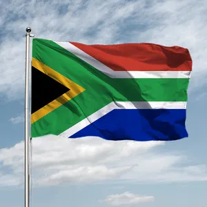 Flagnshow 3x5英尺飞行大尺寸聚酯90x 150厘米南非国旗