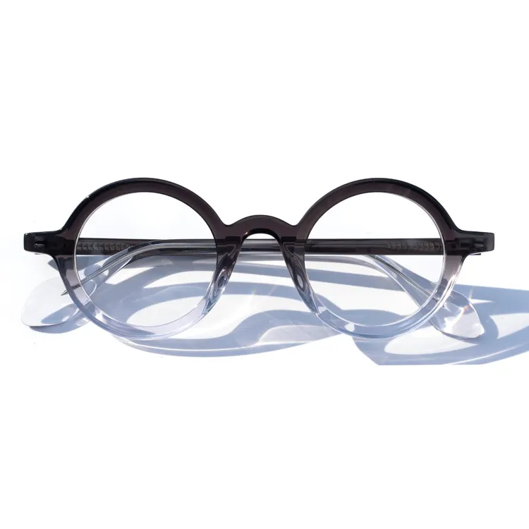 Очки из финиона ацетата с конической отделкой, круглые солнцезащитные очки Wayfaring Grey, градиентные ацетатные солнцезащитные очки. Ацетатные очки Mazzucchelli