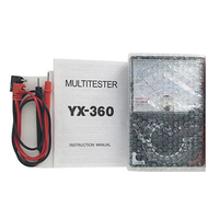 Multimètre analogique YX-360E-L-B avec avertisseur sonore, testeur de tension AC/DC, de résistance et de courant, multimètre électrique