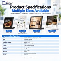 Büyük 15.6 İnç Android L Şekilli Tablet RK3566 Dokunmatik Ekranlı Tezgah Üstü Bilgi Terminali, Kamera, WiFi, Bluetooth, RJ45 özellikli