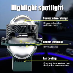 RISING 3.0 pouces <span class=keywords><strong>GL66</strong></span> 170W Lentille de projecteur laser double, cache de lentille de projecteur 3 pouces, phare de projecteur Biled, phares de voiture, projecteur - Product Image 4