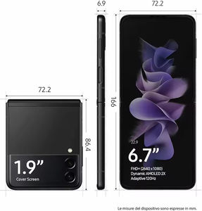 Venta al por Mayor de Teléfonos Móviles Z Flip 3 Originales Usados, Versión 5G, Smartphone 5G de 6.7 Pulgadas, 8GB de RAM, 128GB y 256GB de ROM, Desbloqueados - Product Image 2