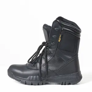 Ботинки для пеших прогулок, тактические ботинки высокого качества, спортивные уличные черные кожаные тактические ботинки