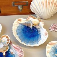 Ins Style Natural Sea shell Luxus Weihrauch Private Label Duft kerzen Geschenks ets für Hochzeit Weihnachten DIY Crafts
