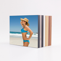 Venta al por mayor caliente cuadrado negro imagen MDF foto 8x10 pulgadas marco de fotos