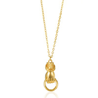 Collier pendentif cœur en or plaqué 18 carats, style vintage, romantique, pour couple, avec breloque en forme de deux mains qui s'entrelacent, bijoux pour femmes