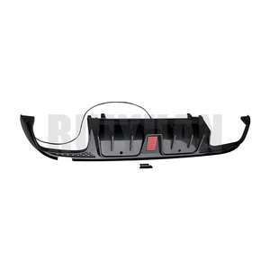 Nouvelle arrivée 2025, diffuseur arrière pour Mercedes Classe C W205 C180 <span class=keywords><strong>C200</strong></span> C300 2019-2023 |   Kit carrosserie sport noir brillant - Product Image 4