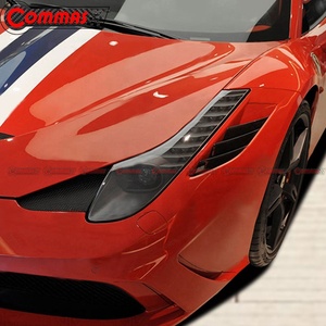 Pièces automobiles de qualité supérieure en fibre de carbone sèche, style SP, pour Ferrari 458 : Pare-chocs avant et aérateur d'aile - Product Image 3