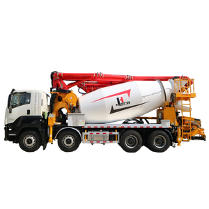 Chất lượng cao 8.5 mét khối xe tải gắn máy trộn bê tông và máy bơm xe tải trộn bê tông xe tải với máy bơm bê tông - Product Image 3