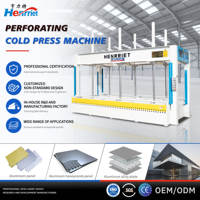 Presse à froid perforante Henrriet pour panneaux alvéolaires en aluminium et tôles composites architecturales
