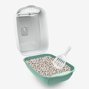 Produits de nettoyage pour animaux de compagnie OEM, bac à litière pour chat en plastique, grand espace, bac à litière fermé pour chat, bacs à litière pour chat - Product Image 6
