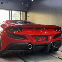 Kit de lèvre de pare-chocs arrière anti-turbulence pour Ferrari F8, style OEM modifié, diffuseur arrière en fibre de carbone sèche 3K de haute qualité, kit carrosserie
