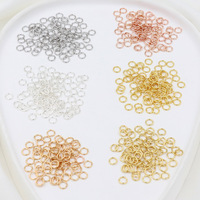 Composants d'accessoires de bijouterie : Anneau ouvert circulaire simple en or rempli 14K pour la fabrication de boucles d'oreilles et de bijoux DIY