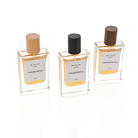 Flacon de parfum vide en gros à bas prix 30ml 50ml 100ml avec pulvérisateur à sertir, brume fine longue durée et capuchon en bois
