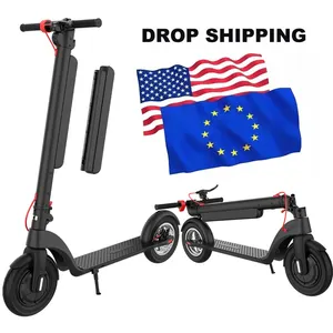 USA EU warehouse E scooter X8 350W 40mph 45km Powerful 10 inch Fast Folding Electric kick Scooter with seat for adult in turkey