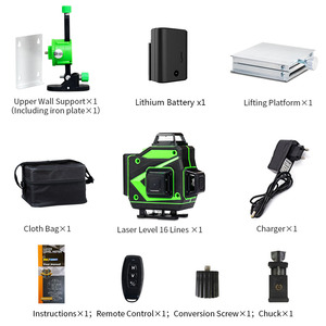 Xeast 4D16 Industrial เลเซอร์สีเขียวปรับระดับได้เองระดับ360องศาแนวตั้งแนวนอนมีประสิทธิภาพสูง4D16ลำแสงสีเขียว - Product Image 5