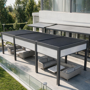 Pérgola Bioclimática Motorizada Profesional con Estructura de Aluminio, Techo de Lamas y Diseño Transpirable para Uso Comercial Personalizado - Product Image 2