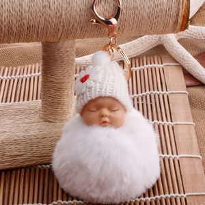 Llavero de Metal con Forma de Muñeca Bebé Dormida, Personalizable, Impresión UV 3D, Estilo de Dibujos Animados, para Bolsos de Mujer - Product Image 4
