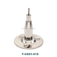 Pince de serrage réglable sur mesure en nickel pour câble d'avion, en laiton, pour accessoires de suspension de câbles métalliques, catégorie kit de suspension de câbles