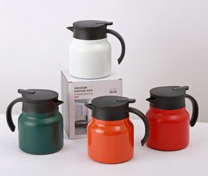 Lehe — <span class=keywords><strong>Carafe</strong></span> à café thermique 28 Oz, isolée en acier inoxydable, 800ml, Double paroi, sous vide, Thermos, café avec passoire - Product Image 4