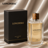 Flacons de parfum en verre élégants, écologiques, simples, unisexes, transparents, avec pompe à pression, 30 ml, 50 ml, 100 ml, avec bouchon en plastique