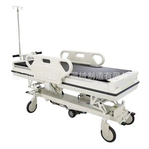 Carro de Transporte Eléctrico para Pacientes, con Altura Ajustable, Bloqueo Central y 4 Ruedas Giratorias - Product Image 2