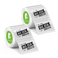 Étiqueteuse thermique Nelko PM220 pour autocollants 203 dpi (40x30mm) étanches, 1 rouleau de papier autocollant 230, garantie 1 an