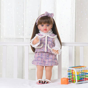 Vente en gros de poupées reborn réalistes de 55 cm/22 pouces, poupées reborn en silicone souple à vendre - Product Image 5