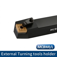 Porte-outil de tournage externe TAIRAY MCBNR/L 75 degrés MCBNR2020K12 avec plaquettes en carbure CNMG pour centre d'usinage CNC