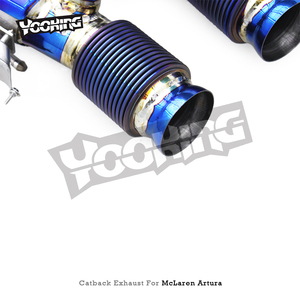 Sistema de Escape de Reemplazo Directo Race para McLaren <span class=keywords><strong>Artura</strong></span> <span class=keywords><strong>Spider</strong></span> 3.0 2023-2025, Sección de Silenciador Trasero Catback Ligero de Titanio - Product Image 2
