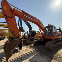 Excavadora de cadenas Doosan DH220LC-7 de segunda mano de alta potencia, 22 toneladas, motor de 110 kW, bajo consumo de combustible, lista para envío, para movimiento de tierras y minería